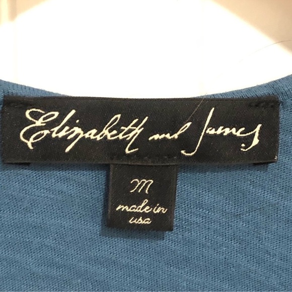 Elizabeth & James “Frances” Lace Up Top,, Blue, Medium, EUC - Picture 3 of 8